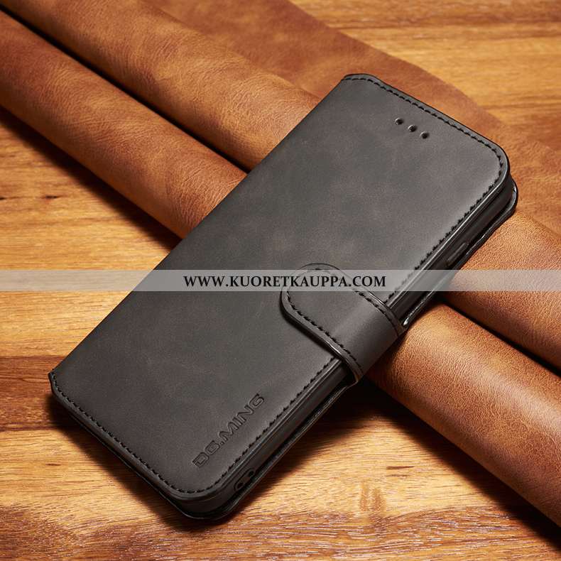Kuori Xiaomi Mi Note 10, Kuoret Xiaomi Mi Note 10, Kotelo Xiaomi Mi Note 10 Aito Nahka Suojaus Punai