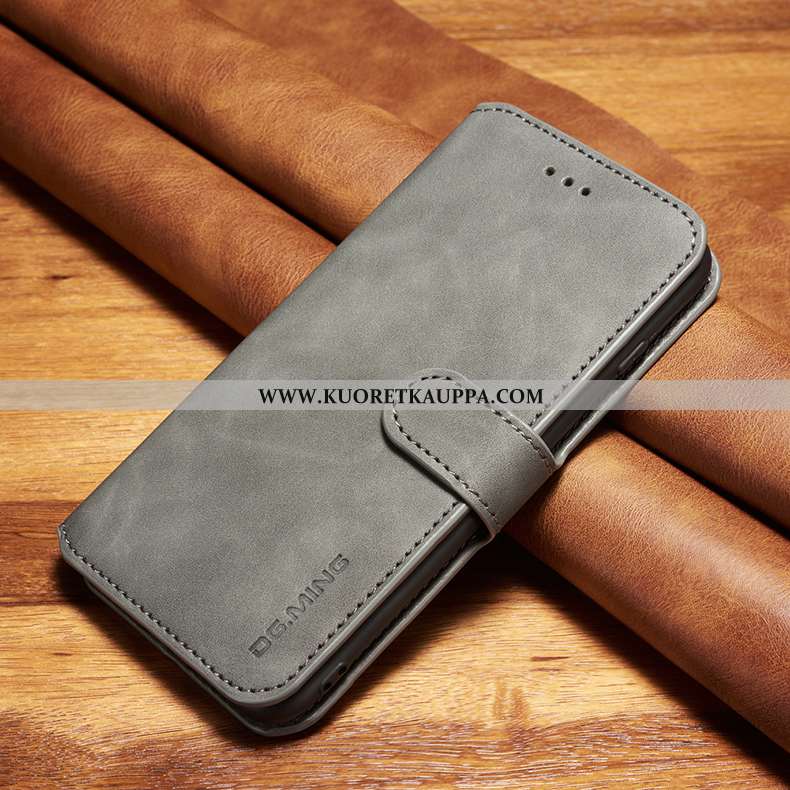 Kuori Xiaomi Mi Note 10, Kuoret Xiaomi Mi Note 10, Kotelo Xiaomi Mi Note 10 Aito Nahka Suojaus Punai