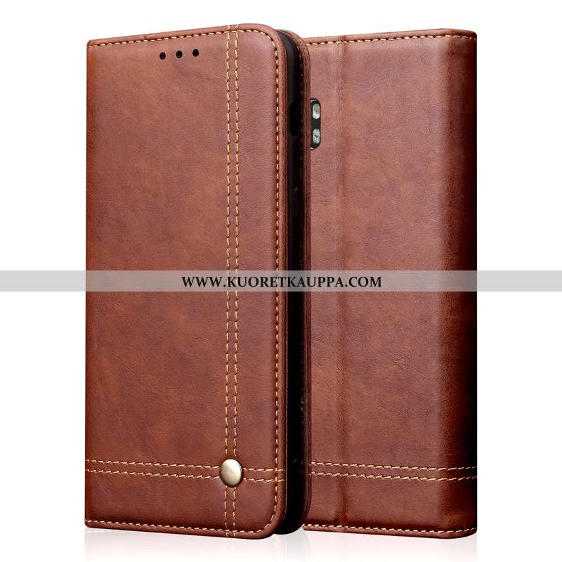 Kuori Xiaomi Mi Note 10, Kuoret Xiaomi Mi Note 10, Kotelo Xiaomi Mi Note 10 Classic Suojaus Nahkakuo