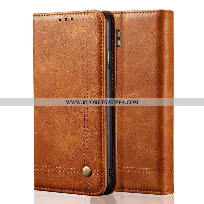 Kuori Xiaomi Mi Note 10, Kuoret Xiaomi Mi Note 10, Kotelo Xiaomi Mi Note 10 Classic Suojaus Nahkakuo