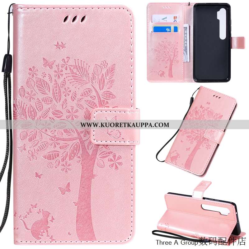 Kuori Xiaomi Mi Note 10, Kuoret Xiaomi Mi Note 10, Kotelo Xiaomi Mi Note 10 Ihana Nahkakuori Pieni M