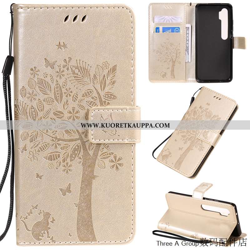 Kuori Xiaomi Mi Note 10, Kuoret Xiaomi Mi Note 10, Kotelo Xiaomi Mi Note 10 Ihana Nahkakuori Pieni M