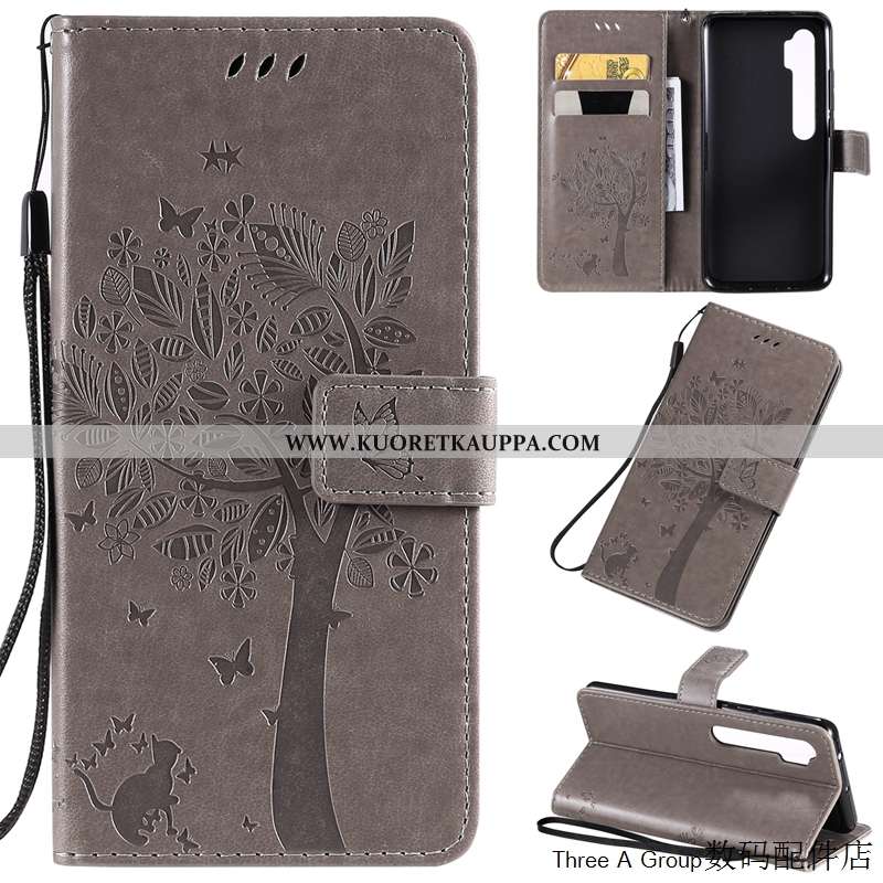 Kuori Xiaomi Mi Note 10, Kuoret Xiaomi Mi Note 10, Kotelo Xiaomi Mi Note 10 Ihana Nahkakuori Pieni M