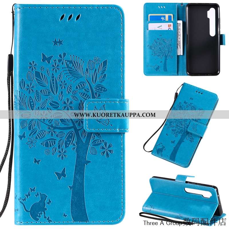 Kuori Xiaomi Mi Note 10, Kuoret Xiaomi Mi Note 10, Kotelo Xiaomi Mi Note 10 Ihana Nahkakuori Pieni M