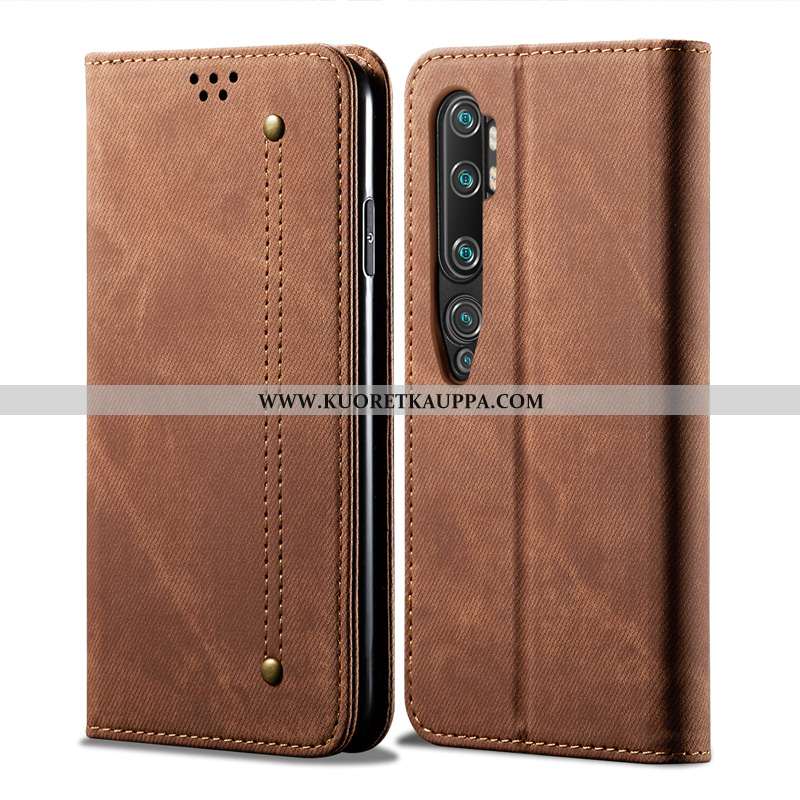 Kuori Xiaomi Mi Note 10, Kuoret Xiaomi Mi Note 10, Kotelo Xiaomi Mi Note 10 Nahkakuori Aito Nahka Mu