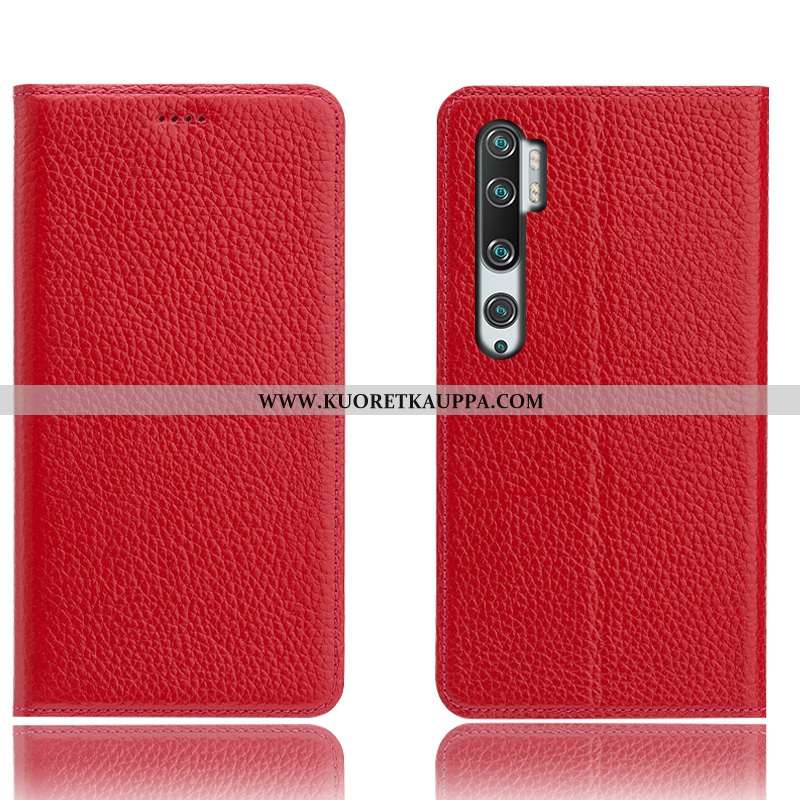 Kuori Xiaomi Mi Note 10, Kuoret Xiaomi Mi Note 10, Kotelo Xiaomi Mi Note 10 Suojaus Nahkakuori Litsi