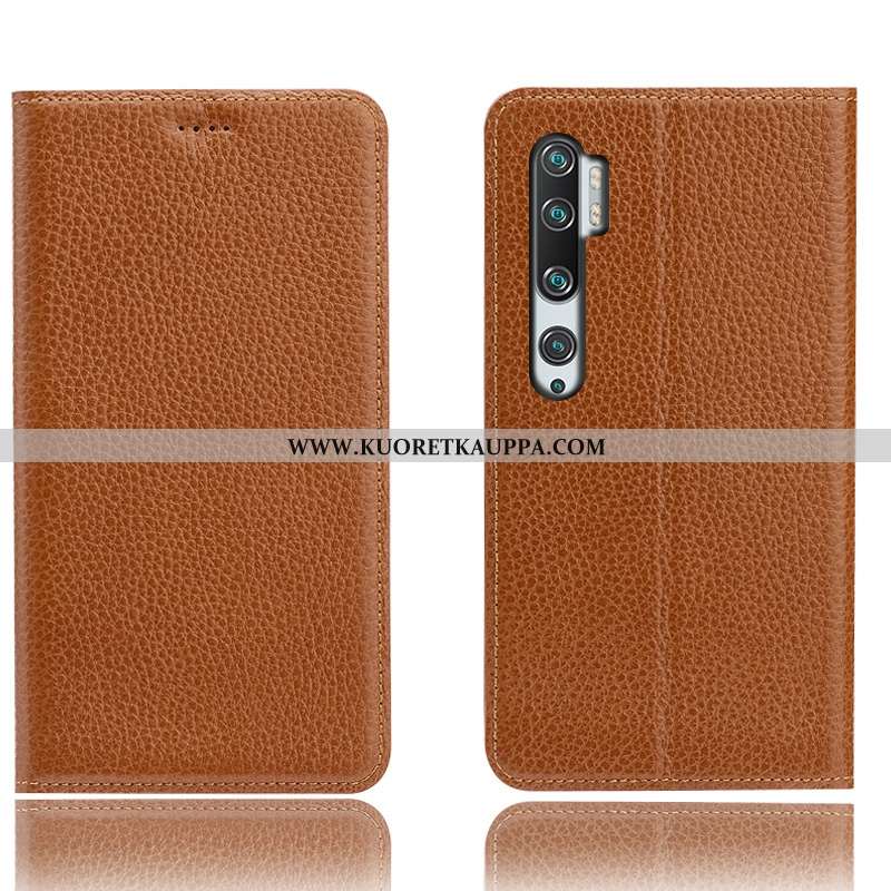 Kuori Xiaomi Mi Note 10, Kuoret Xiaomi Mi Note 10, Kotelo Xiaomi Mi Note 10 Suojaus Nahkakuori Litsi