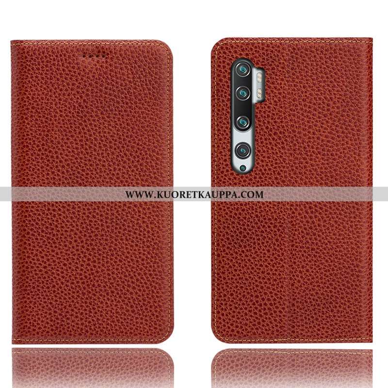 Kuori Xiaomi Mi Note 10, Kuoret Xiaomi Mi Note 10, Kotelo Xiaomi Mi Note 10 Suojaus Nahkakuori Litsi