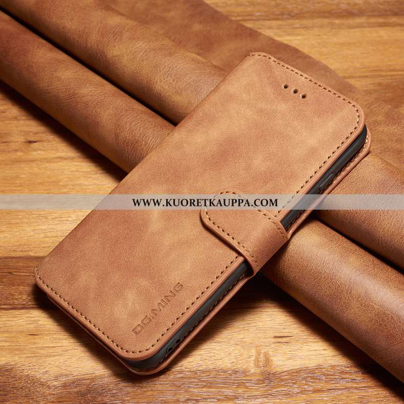 Kuori Xiaomi Mi Note 10, Kuoret Xiaomi Mi Note 10, Kotelo Xiaomi Mi Note 10 Suojaus Nahkakuori Musta