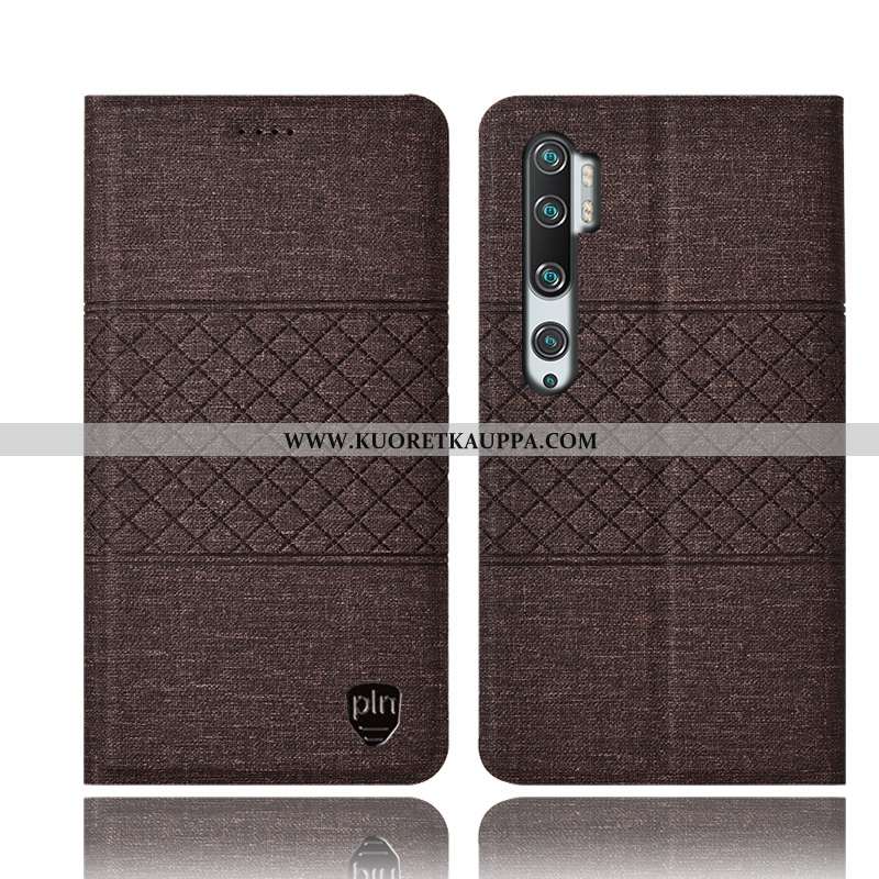 Kuori Xiaomi Mi Note 10, Kuoret Xiaomi Mi Note 10, Kotelo Xiaomi Mi Note 10 Suojaus Pellava All Incl