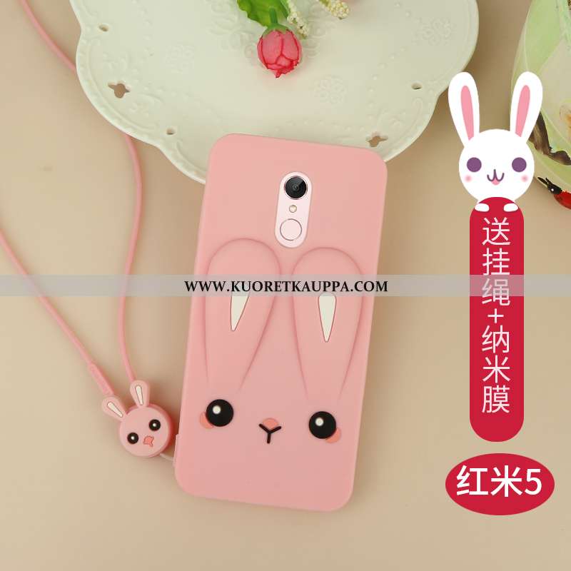 Kuori Xiaomi Redmi 5, Kuoret Xiaomi Redmi 5, Kotelo Xiaomi Redmi 5 Pehmeä Neste Silikoni Net Red Puh