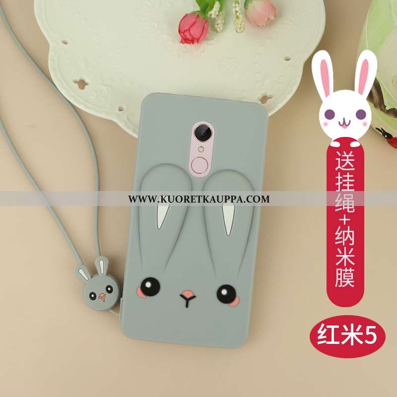 Kuori Xiaomi Redmi 5, Kuoret Xiaomi Redmi 5, Kotelo Xiaomi Redmi 5 Pehmeä Neste Silikoni Net Red Puh