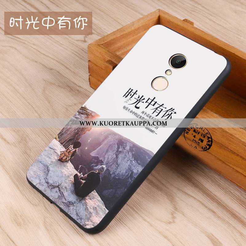 Kuori Xiaomi Redmi 5, Kuoret Xiaomi Redmi 5, Kotelo Xiaomi Redmi 5 Pehmeä Neste Silikoni Valkoinen P