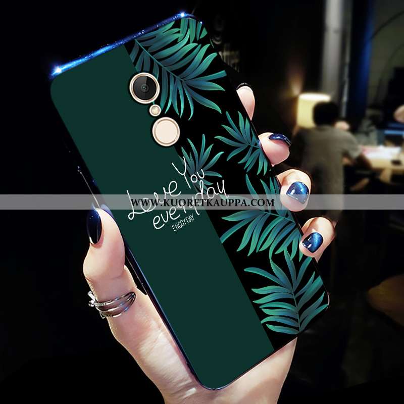 Kuori Xiaomi Redmi 5, Kuoret Xiaomi Redmi 5, Kotelo Xiaomi Redmi 5 Pesty Suede Sarjakuva Valo Punain