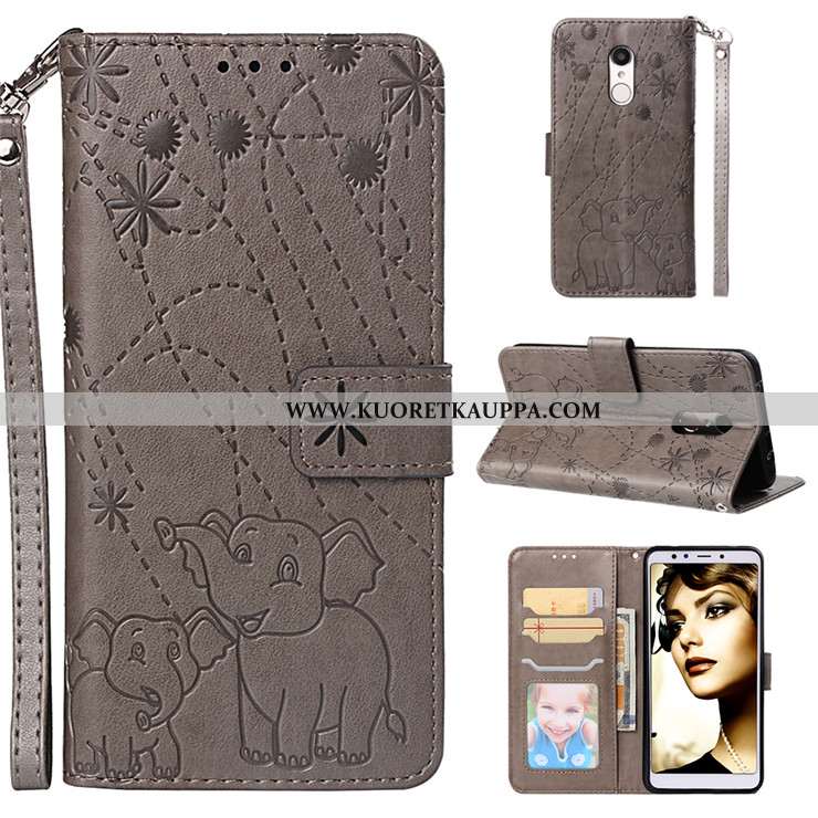 Kuori Xiaomi Redmi 5, Kuoret Xiaomi Redmi 5, Kotelo Xiaomi Redmi 5 Suojaus Nahkakuori Murtumaton Sil