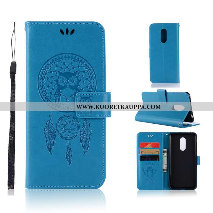 Kuori Xiaomi Redmi 5, Kuoret Xiaomi Redmi 5, Kotelo Xiaomi Redmi 5 Suojaus Nahkakuori Punainen Puhel