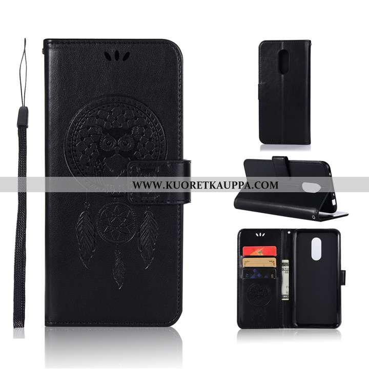 Kuori Xiaomi Redmi 5, Kuoret Xiaomi Redmi 5, Kotelo Xiaomi Redmi 5 Suojaus Nahkakuori Punainen Puhel