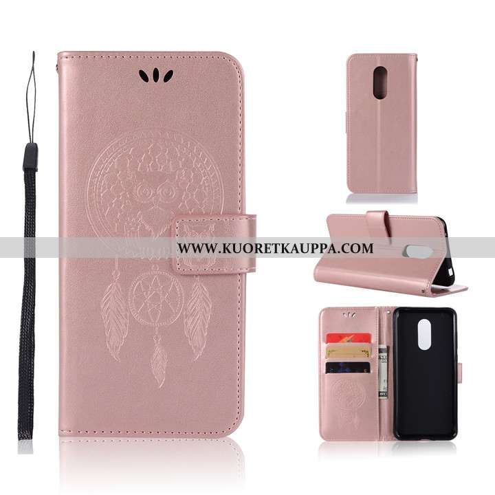 Kuori Xiaomi Redmi 5, Kuoret Xiaomi Redmi 5, Kotelo Xiaomi Redmi 5 Suojaus Nahkakuori Punainen Puhel