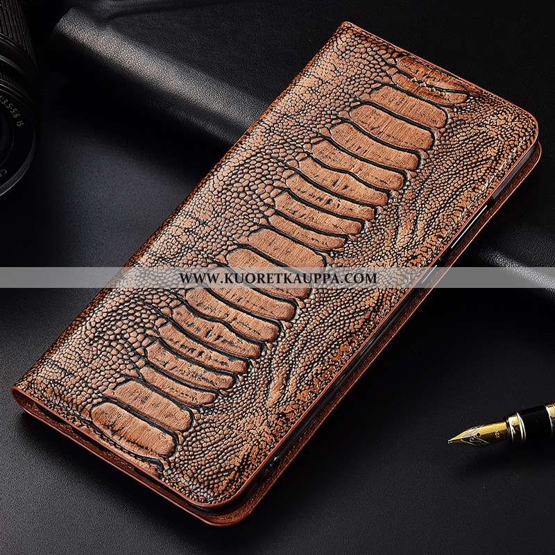 Kuori Xiaomi Redmi 6, Kuoret Xiaomi Redmi 6, Kotelo Xiaomi Redmi 6 Aito Nahka Pehmeä Neste Nahkakuor