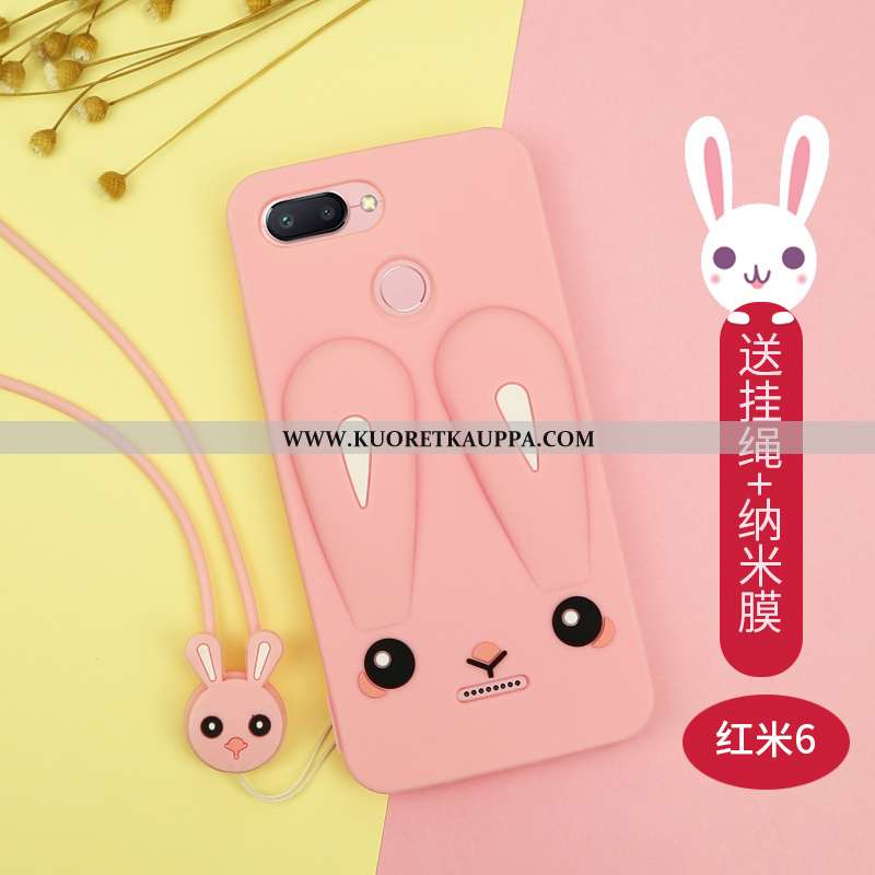 Kuori Xiaomi Redmi 6, Kuoret Xiaomi Redmi 6, Kotelo Xiaomi Redmi 6 Luova Sarjakuva Net Red Murtumato