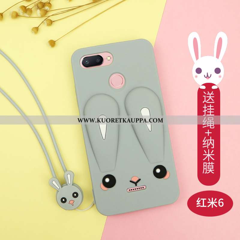 Kuori Xiaomi Redmi 6, Kuoret Xiaomi Redmi 6, Kotelo Xiaomi Redmi 6 Luova Sarjakuva Net Red Murtumato