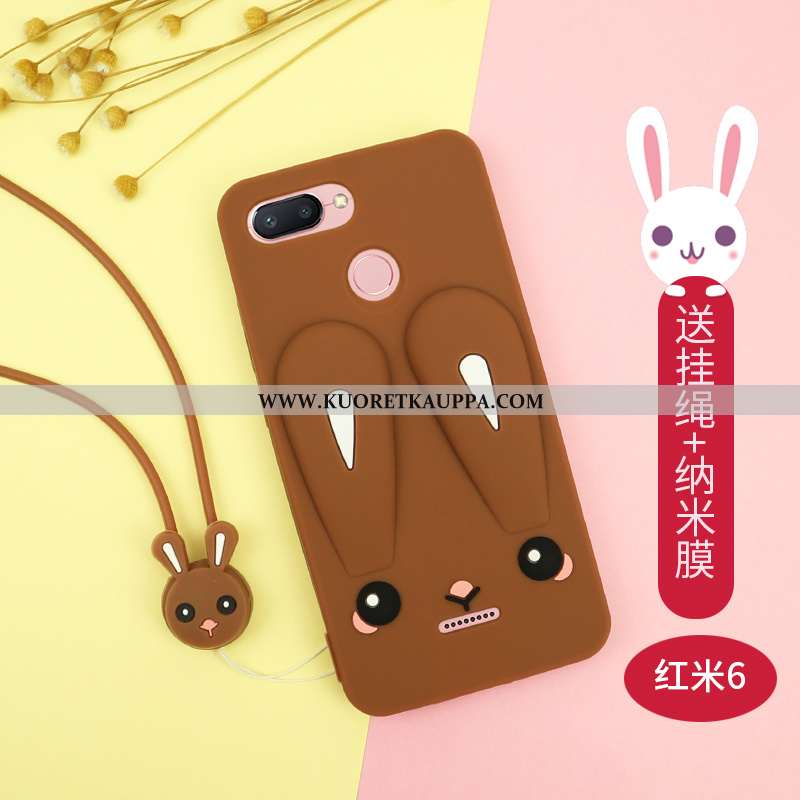 Kuori Xiaomi Redmi 6, Kuoret Xiaomi Redmi 6, Kotelo Xiaomi Redmi 6 Luova Sarjakuva Net Red Murtumato