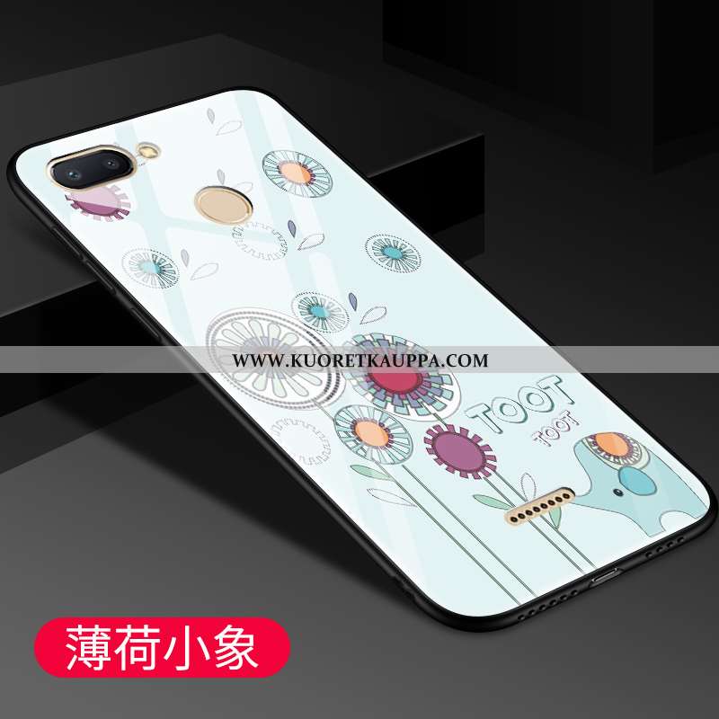 Kuori Xiaomi Redmi 6, Kuoret Xiaomi Redmi 6, Kotelo Xiaomi Redmi 6 Luova Sarjakuva Suojaus Musta Mus