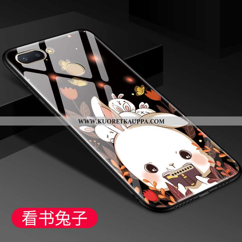 Kuori Xiaomi Redmi 6, Kuoret Xiaomi Redmi 6, Kotelo Xiaomi Redmi 6 Luova Sarjakuva Suojaus Musta Mus