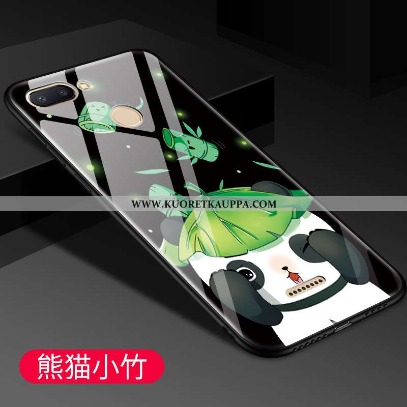 Kuori Xiaomi Redmi 6, Kuoret Xiaomi Redmi 6, Kotelo Xiaomi Redmi 6 Luova Sarjakuva Suojaus Musta Mus