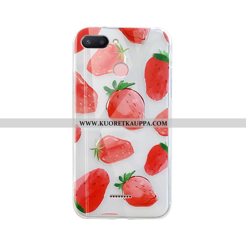 Kuori Xiaomi Redmi 6, Kuoret Xiaomi Redmi 6, Kotelo Xiaomi Redmi 6 Läpinäkyvä Suuntaus Mansikka Puhe