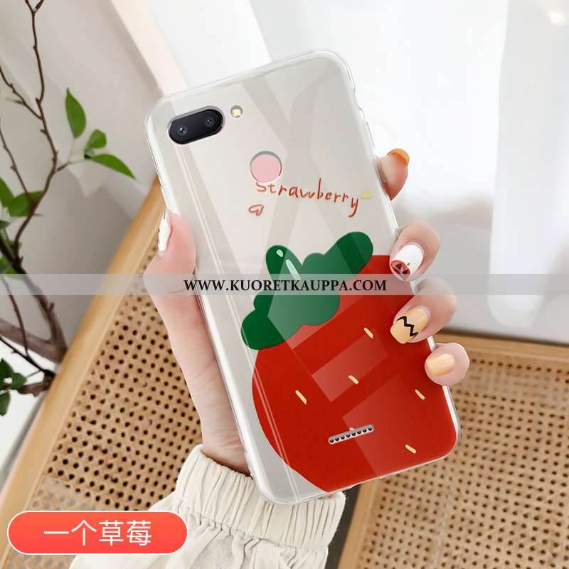 Kuori Xiaomi Redmi 6, Kuoret Xiaomi Redmi 6, Kotelo Xiaomi Redmi 6 Läpinäkyvä Suuntaus Mansikka Puhe