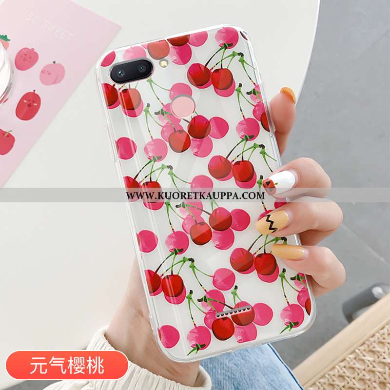 Kuori Xiaomi Redmi 6, Kuoret Xiaomi Redmi 6, Kotelo Xiaomi Redmi 6 Läpinäkyvä Suuntaus Mansikka Puhe