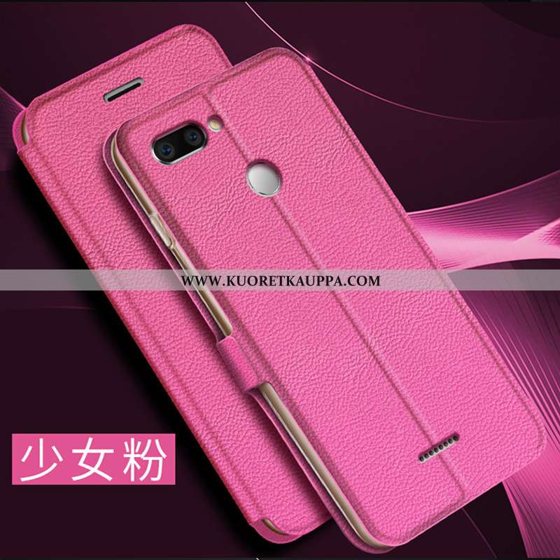 Kuori Xiaomi Redmi 6, Kuoret Xiaomi Redmi 6, Kotelo Xiaomi Redmi 6 Nahkakuori Pehmeä Neste Kulta Pun