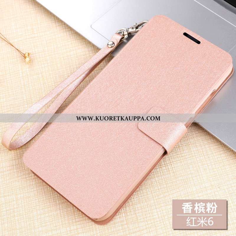 Kuori Xiaomi Redmi 6, Kuoret Xiaomi Redmi 6, Kotelo Xiaomi Redmi 6 Nahkakuori Pesty Suede Puhelimen 