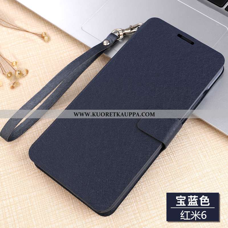 Kuori Xiaomi Redmi 6, Kuoret Xiaomi Redmi 6, Kotelo Xiaomi Redmi 6 Nahkakuori Pesty Suede Puhelimen 