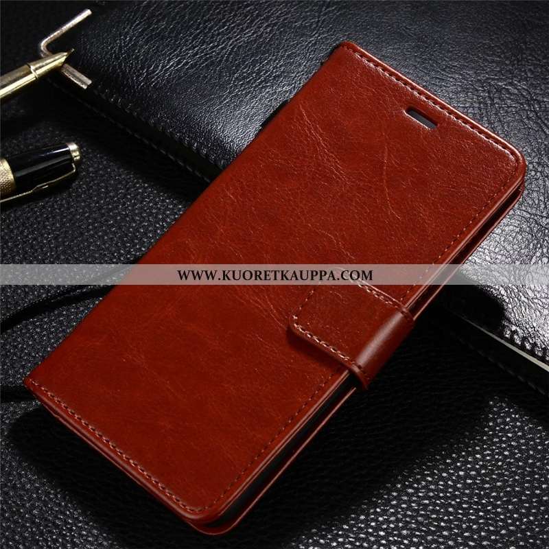 Kuori Xiaomi Redmi 6, Kuoret Xiaomi Redmi 6, Kotelo Xiaomi Redmi 6 Nahkakuori Suojaus Puhelimen Puna