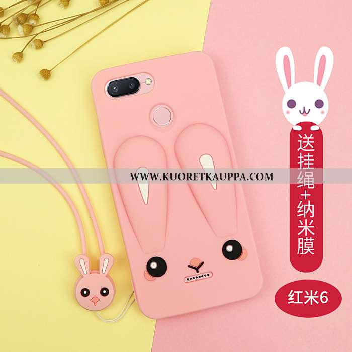 Kuori Xiaomi Redmi 6, Kuoret Xiaomi Redmi 6, Kotelo Xiaomi Redmi 6 Pehmeä Neste Silikoni Musta Punai