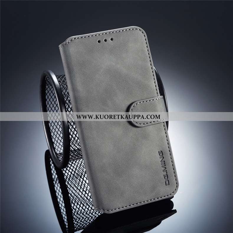 Kuori Xiaomi Redmi 6, Kuoret Xiaomi Redmi 6, Kotelo Xiaomi Redmi 6 Pesty Suede Nahkakuori Säppi Kort