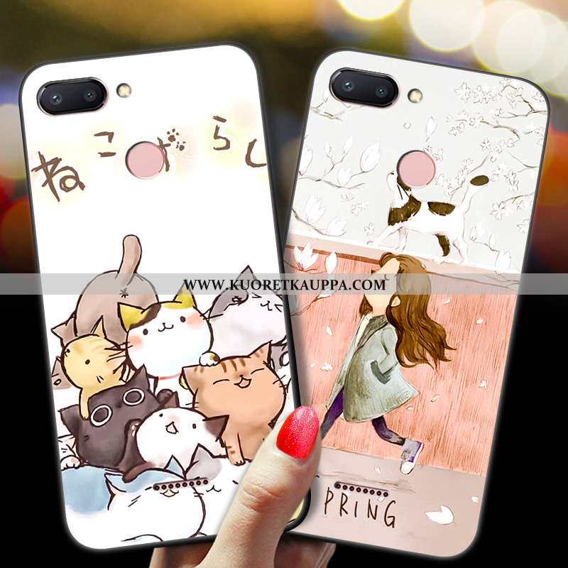 Kuori Xiaomi Redmi 6, Kuoret Xiaomi Redmi 6, Kotelo Xiaomi Redmi 6 Sarjakuva Ihana Punainen Murtumat