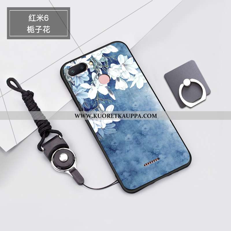 Kuori Xiaomi Redmi 6, Kuoret Xiaomi Redmi 6, Kotelo Xiaomi Redmi 6 Sarjakuva Ihana Punainen Murtumat