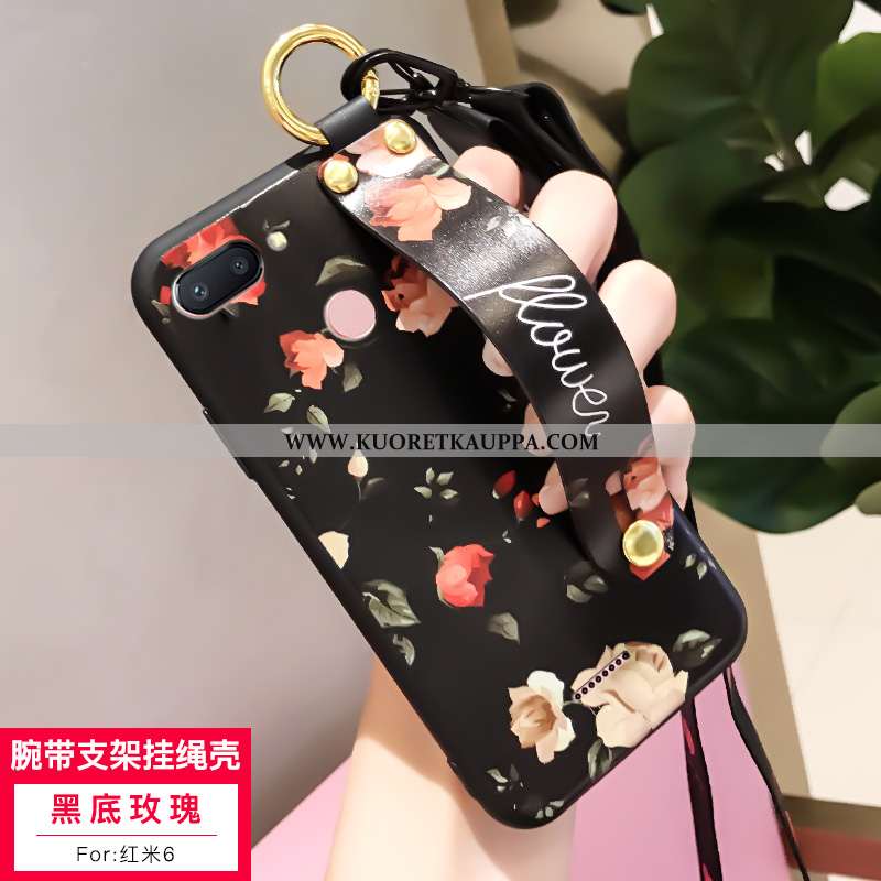 Kuori Xiaomi Redmi 6, Kuoret Xiaomi Redmi 6, Kotelo Xiaomi Redmi 6 Silikoni Persoonallisuus Punainen