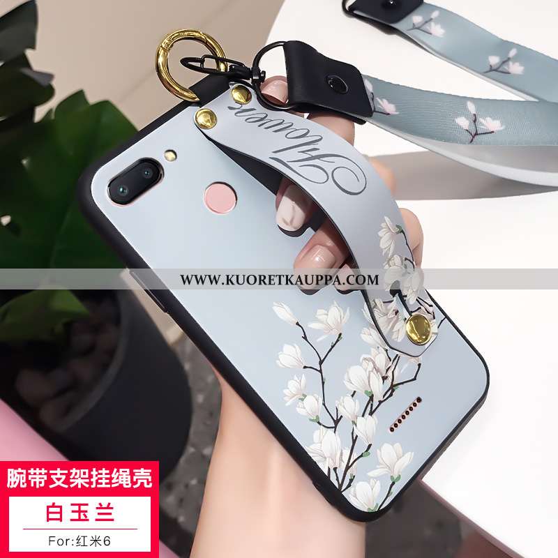 Kuori Xiaomi Redmi 6, Kuoret Xiaomi Redmi 6, Kotelo Xiaomi Redmi 6 Silikoni Persoonallisuus Punainen