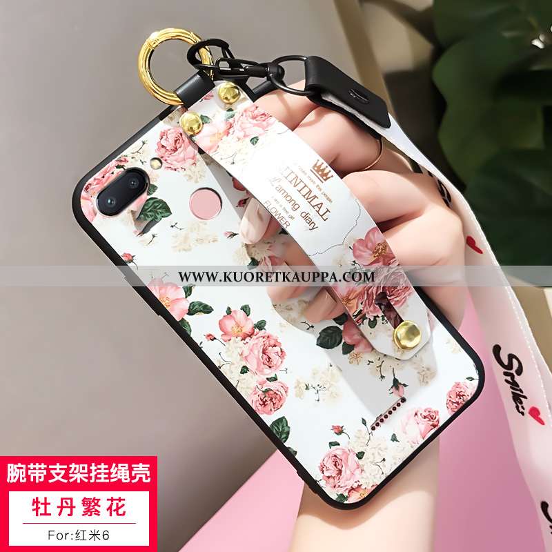 Kuori Xiaomi Redmi 6, Kuoret Xiaomi Redmi 6, Kotelo Xiaomi Redmi 6 Silikoni Persoonallisuus Punainen