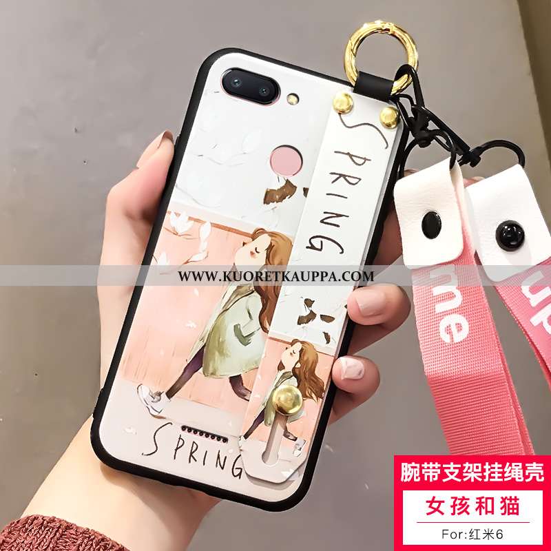 Kuori Xiaomi Redmi 6, Kuoret Xiaomi Redmi 6, Kotelo Xiaomi Redmi 6 Silikoni Persoonallisuus Punainen