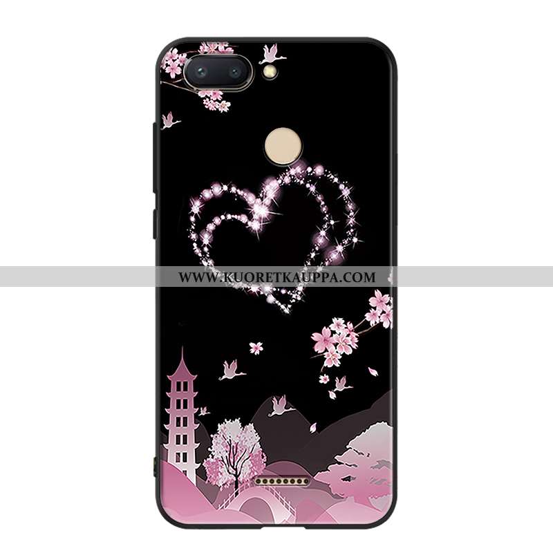 Kuori Xiaomi Redmi 6, Kuoret Xiaomi Redmi 6, Kotelo Xiaomi Redmi 6 Silikoni Suojaus Murtumaton Punai