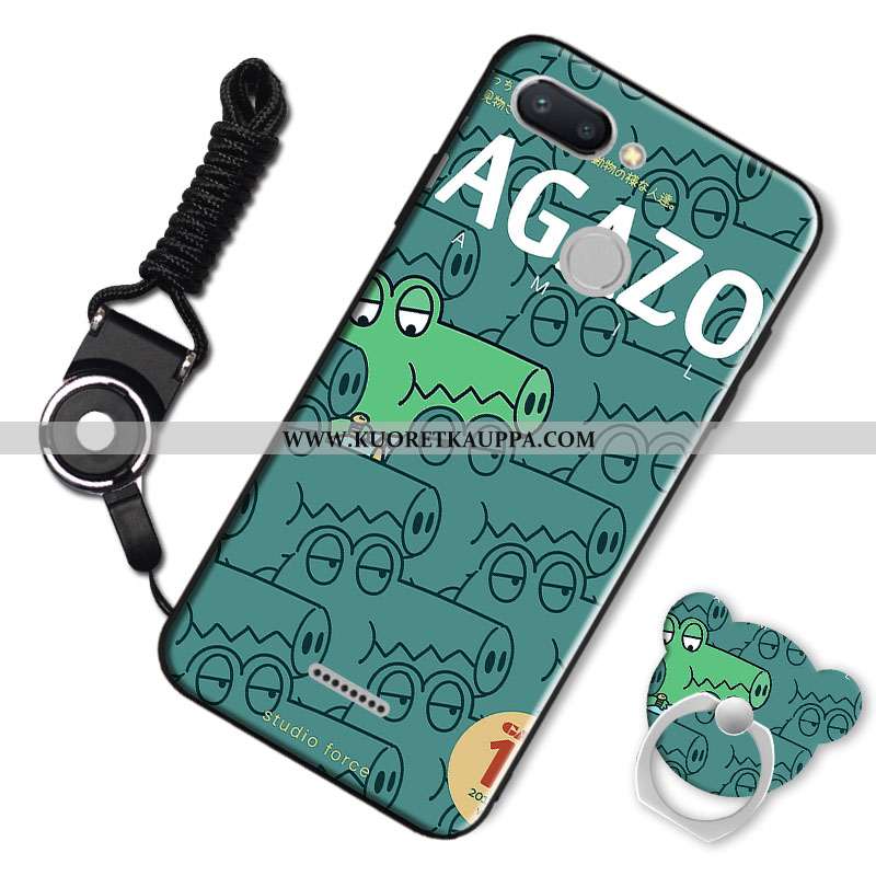 Kuori Xiaomi Redmi 6, Kuoret Xiaomi Redmi 6, Kotelo Xiaomi Redmi 6 Silikoni Suojaus Murtumaton Punai