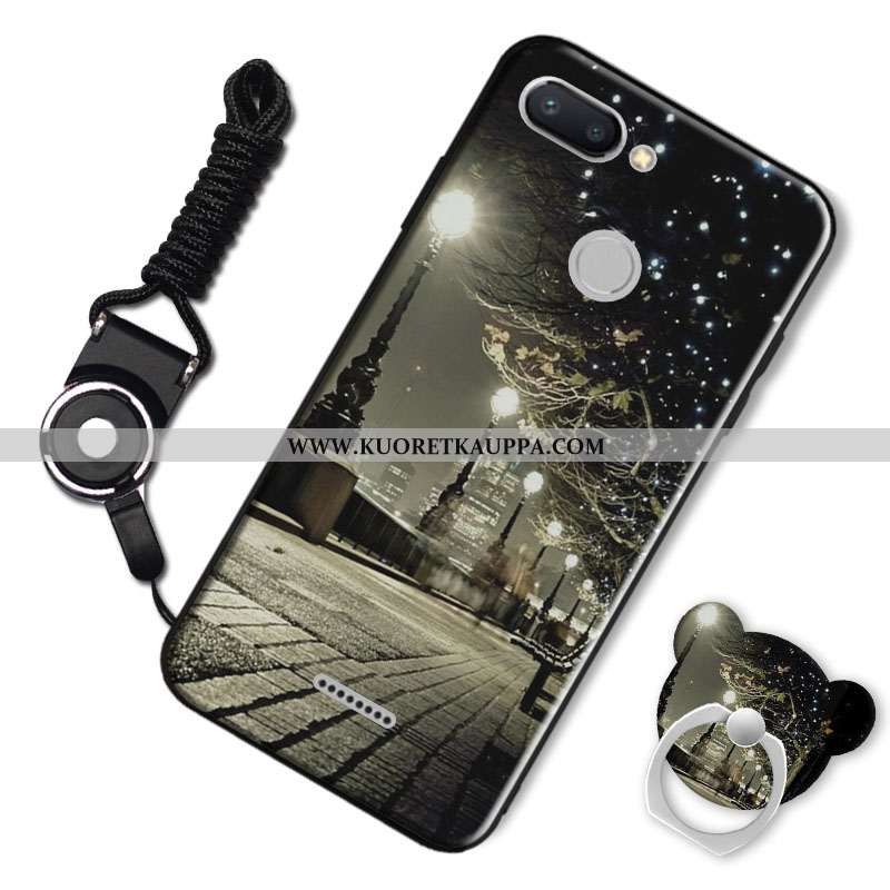 Kuori Xiaomi Redmi 6, Kuoret Xiaomi Redmi 6, Kotelo Xiaomi Redmi 6 Silikoni Suojaus Murtumaton Punai