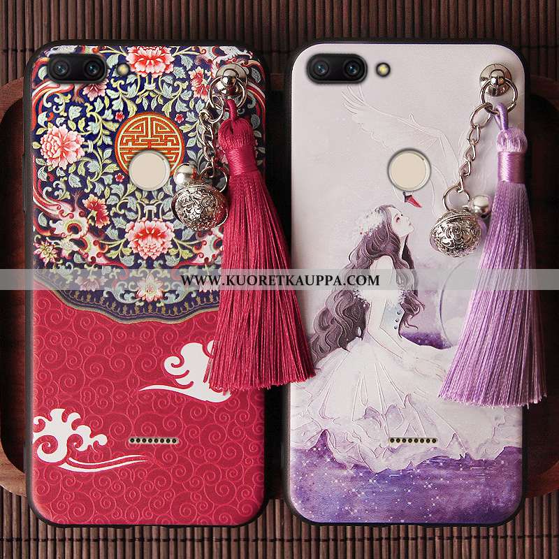 Kuori Xiaomi Redmi 6, Kuoret Xiaomi Redmi 6, Kotelo Xiaomi Redmi 6 Silikoni Suojaus Punainen Kiinala