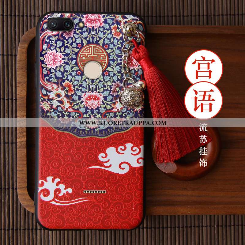 Kuori Xiaomi Redmi 6, Kuoret Xiaomi Redmi 6, Kotelo Xiaomi Redmi 6 Silikoni Suojaus Punainen Kiinala