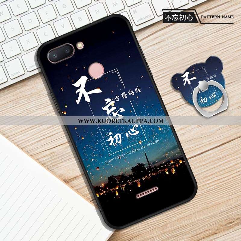 Kuori Xiaomi Redmi 6, Kuoret Xiaomi Redmi 6, Kotelo Xiaomi Redmi 6 Silikoni Suojaus Punainen Rengas 